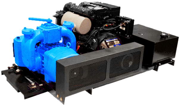 PM100T Vacuum Pump Diesel Engine Driven Package