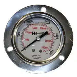 2-1/2" Liquid Filled Panel Mount Pressure Gauge